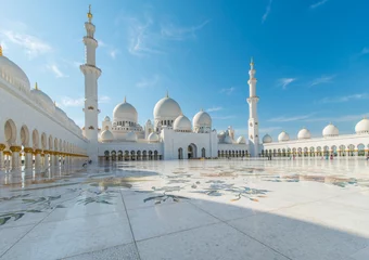 Foto auf Acrylglas Abu Dhabi Sheikh-Zayed-Moschee in Abu Dhabi