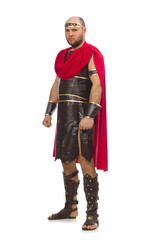 Gladiator isolated on white