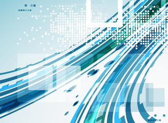 Fototapeta premium Abstract technology business template background.