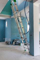 chantier intérieur maison neuve