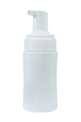 Gel Foam or Liquid Soap Dispenser Pump Plastic white Bottle on w