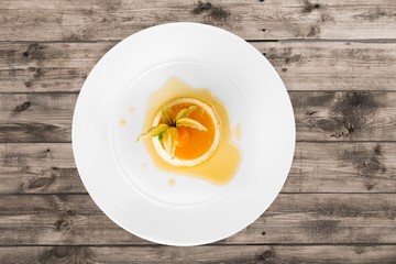 Dessert, flan, cotta.