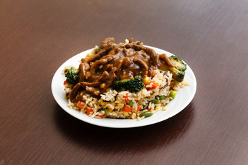 rice with pork