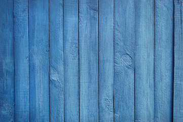 Fototapeta na wymiar Blue wooden planks