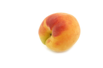 fresh colorful apricot on a white background