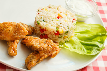 rice with chicken