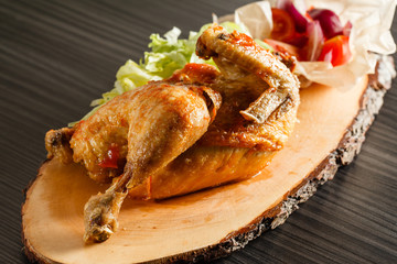 roasted chicken with vegetables