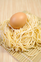 noodles and eggs