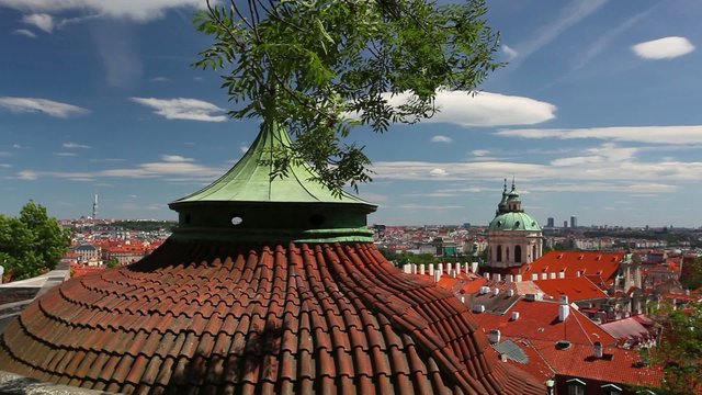 View from Garden of Paradise near Prague Castle
