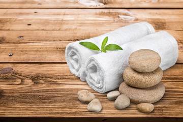 Health Spa, Towel, Bamboo.