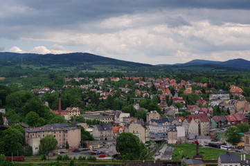 Fototapeta na wymiar kłodzko - panorama miasta 