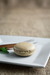 traditional french colorful macarons