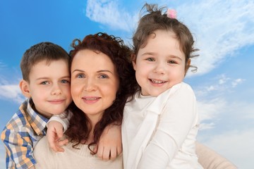 Family, Mother, Child.