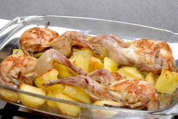 arrosto di quaglie con patate