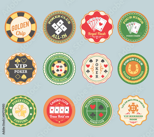 Retro poker set