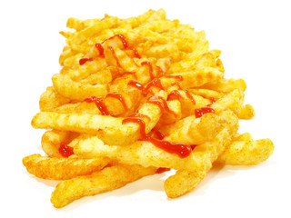 Pommes Frites mit Ketchup