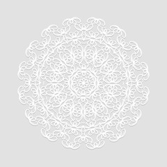 round floral pattern