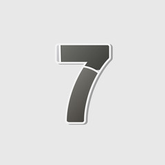 Abstract icon based on the number 7