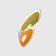 Abstract icon based on the number 6
