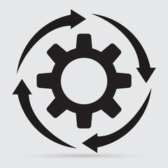 gears isolated object , technical, mechanical illustration
