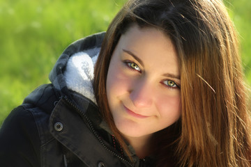 L&auml;chelnder Teenager