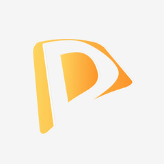 Abstract icon based on the letter d