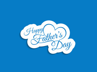 Happy Father's Day card design.