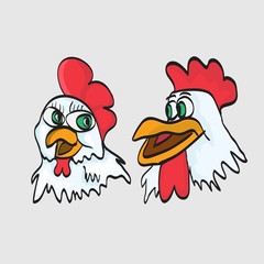 funny cartoon chicken