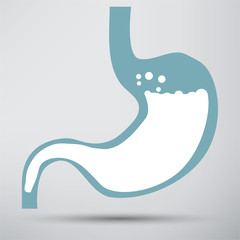 Human stomach symbol