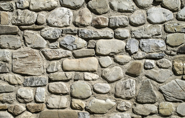 Old stone wall closeup