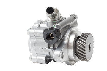hydraulic power steering pump on a white background engine parts 