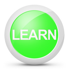 Pulsante learn icona verde