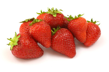 Studio shot of strawberries