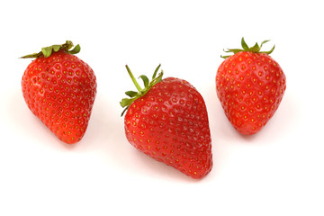 Three strawberries