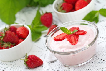 Strawberry yogurt