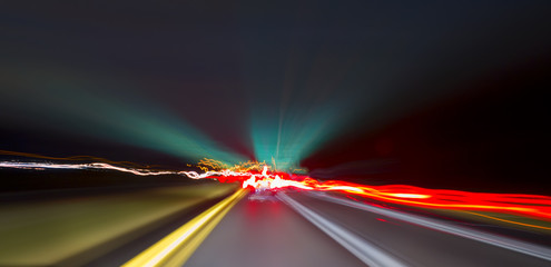 Long exposure driving images