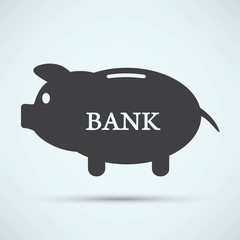 Piggy bank icon
