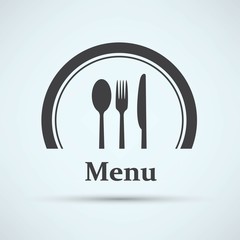 restaurant menu retro poster