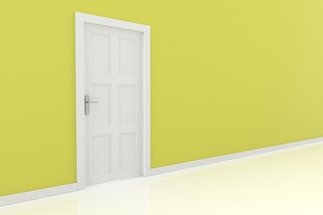 3d rendering of a door