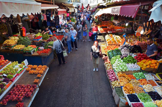 Carmel Market Shuk HaCarmel in Tel Aviv - Israel