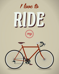 Bicycle sign. Beatles album. Famous song. Flat design style