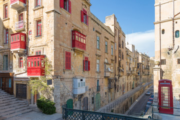 Streetview of Valletta, Malta