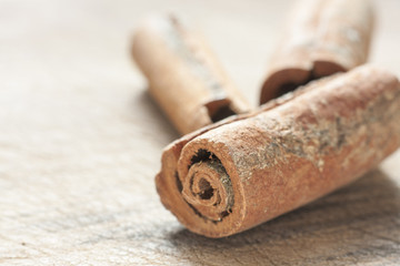 Close-up of cinnamon sticks