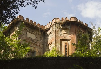 Obraz premium REGGELLO, ITALY - MAY 2 2015: Ancient building inside the Sammezzano Castle complex in Italy, near the main Castle