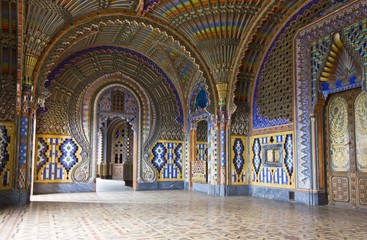Magnificent Peacock Room inside the Sammezzano abandoned Castle 