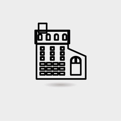 Building icon vector