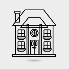 Building icon vector