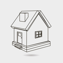 Building icon vector