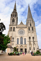 Fototapeta na wymiar The Cathedral of Chartres, France