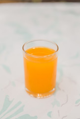 Orange juice on the table
